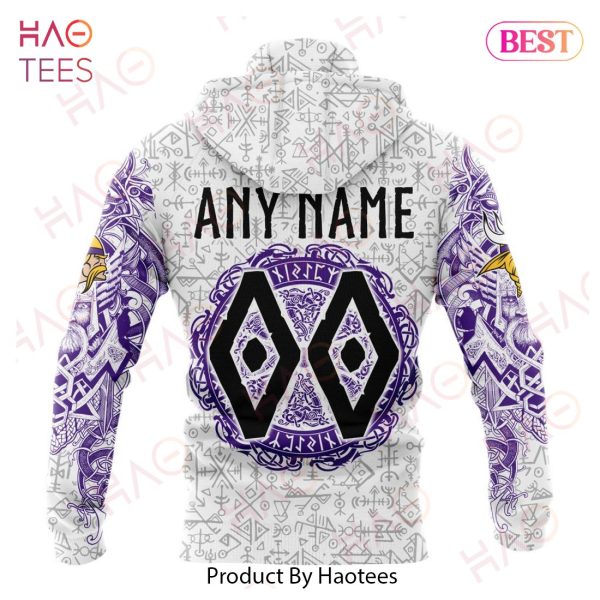 NFL Minnesota Vikings Norse Viking Symbols 3D Hoodie
