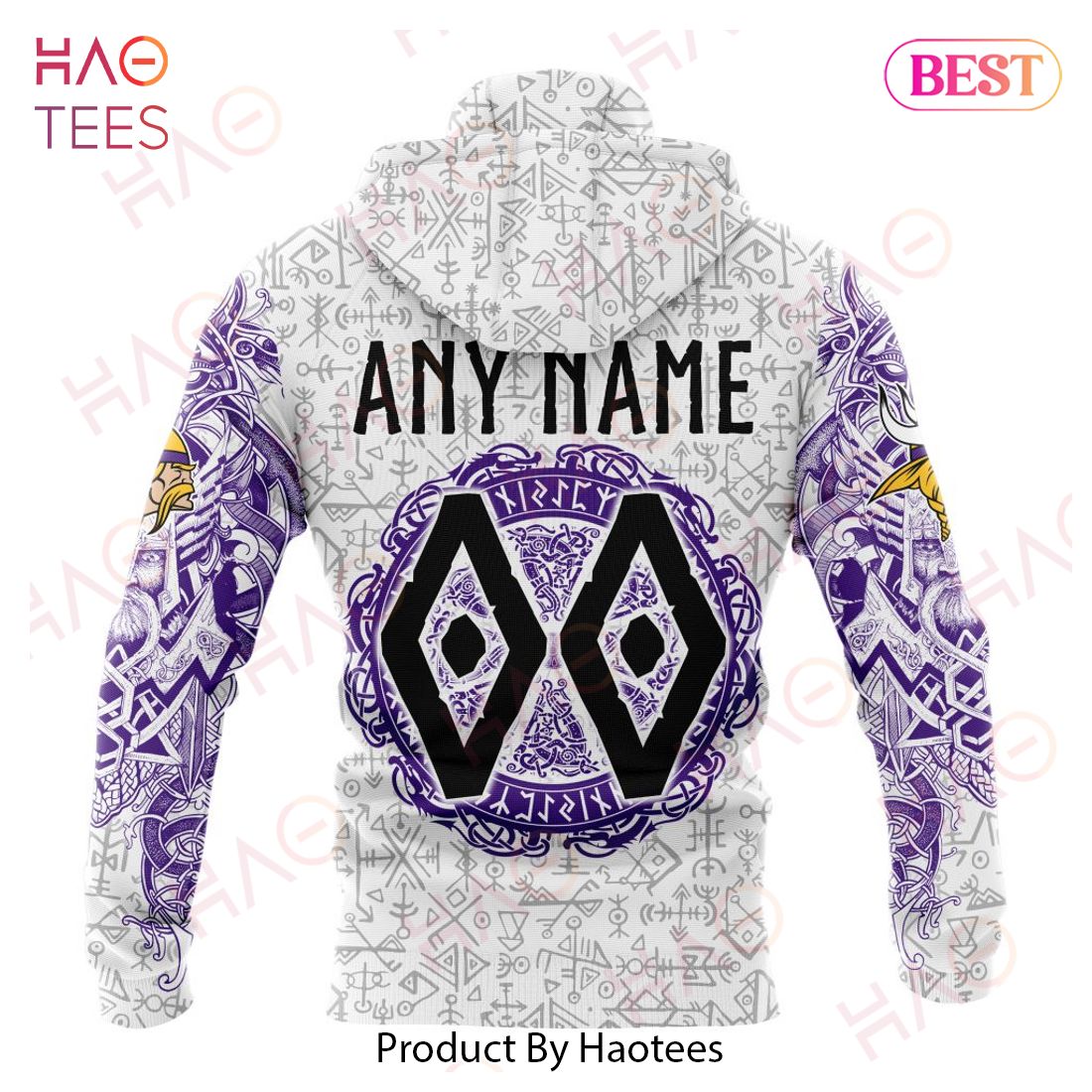 NFL Minnesota Vikings Norse Viking Symbols 3D Hoodie NFL Minnesota Vikings Norse Viking Symbols 3D Hoodie