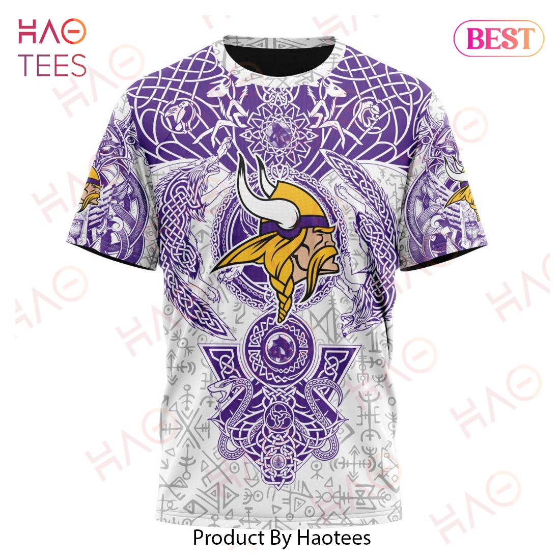 NFL Minnesota Vikings Norse Viking Symbols 3D Hoodie NFL Minnesota Vikings Norse Viking Symbols 3D Hoodie