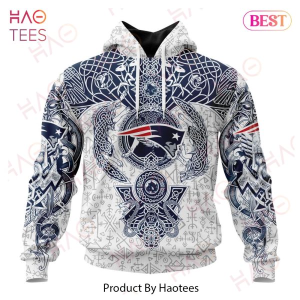 NFL New England Patriots Norse Viking Symbols 3D Hoodie
