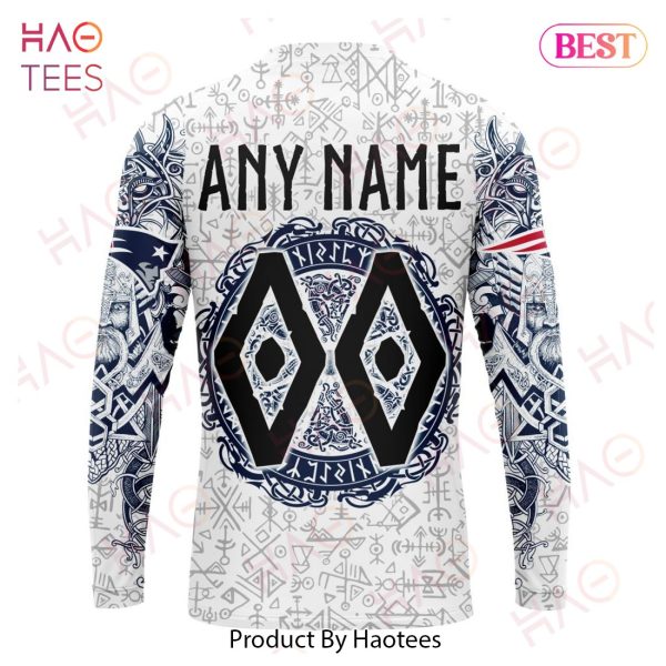 NFL New England Patriots Norse Viking Symbols 3D Hoodie