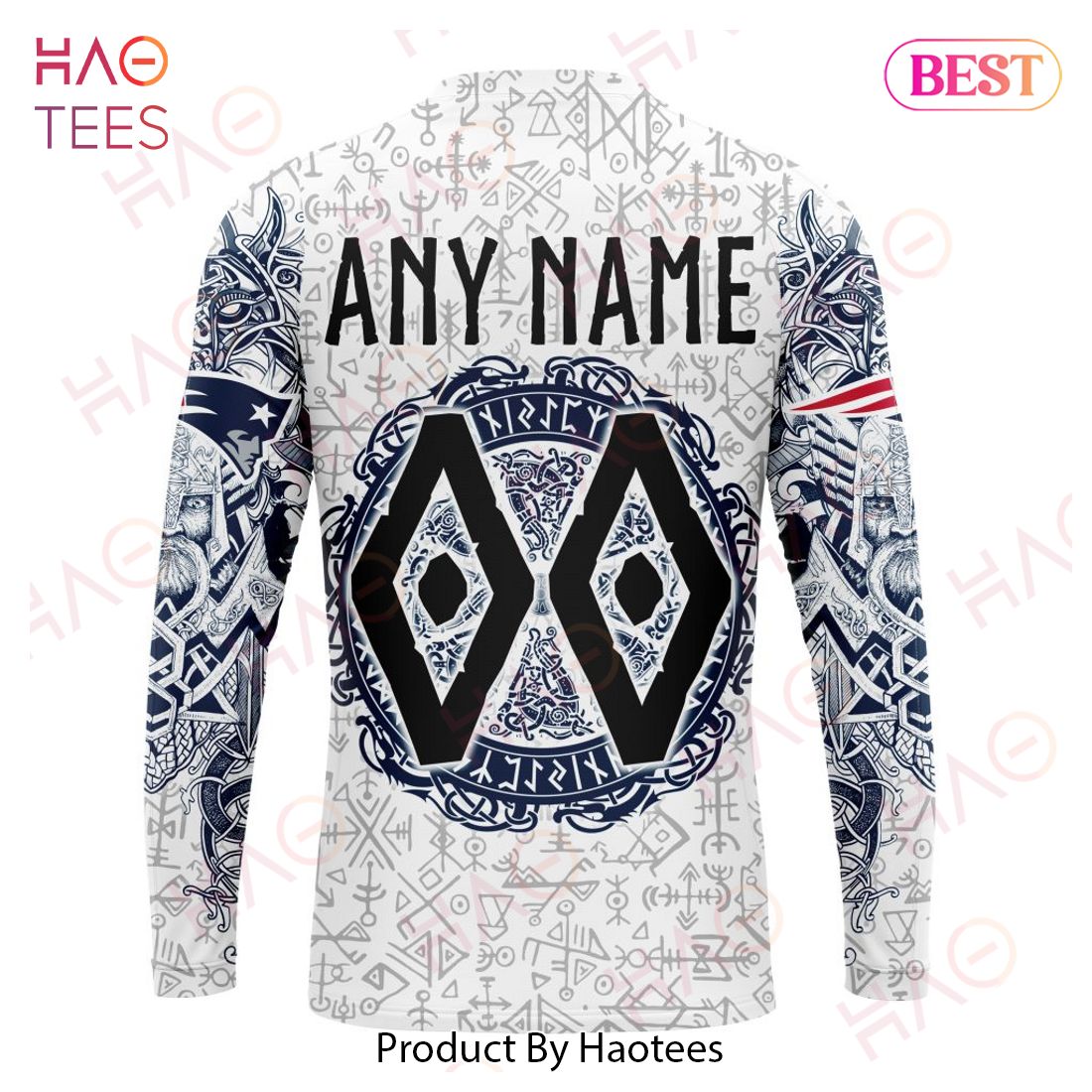 NFL New England Patriots Norse Viking Symbols 3D Hoodie NFL New England Patriots Norse Viking Symbols 3D Hoodie