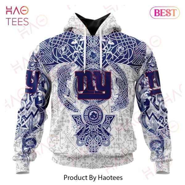NFL New York Giants Norse Viking Symbols 3D Hoodie