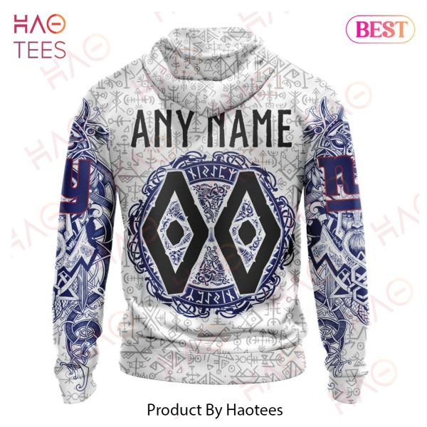 NFL New York Giants Norse Viking Symbols 3D Hoodie