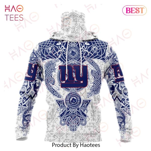 NFL New York Giants Norse Viking Symbols 3D Hoodie