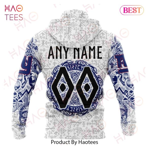 NFL New York Giants Norse Viking Symbols 3D Hoodie