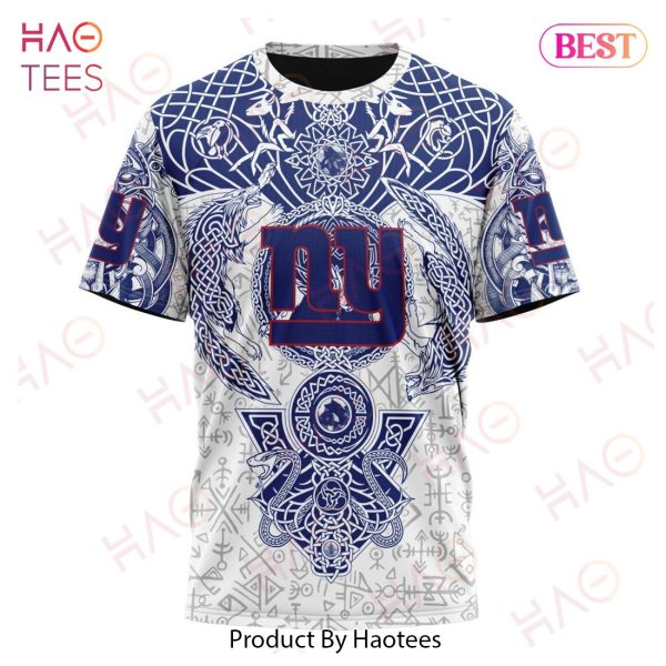 NFL New York Giants Norse Viking Symbols 3D Hoodie