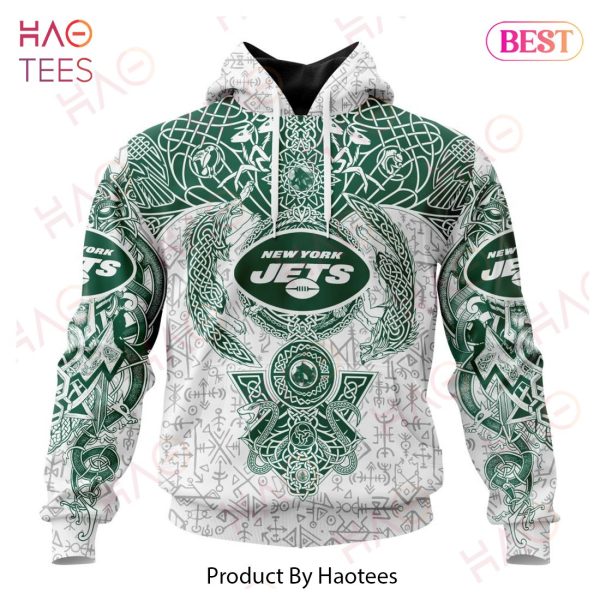 NFL New York Jets Norse Viking Symbols 3D Hoodie