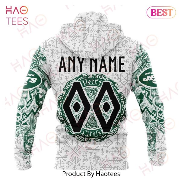 NFL New York Jets Norse Viking Symbols 3D Hoodie