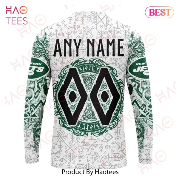 NFL New York Jets Norse Viking Symbols 3D Hoodie
