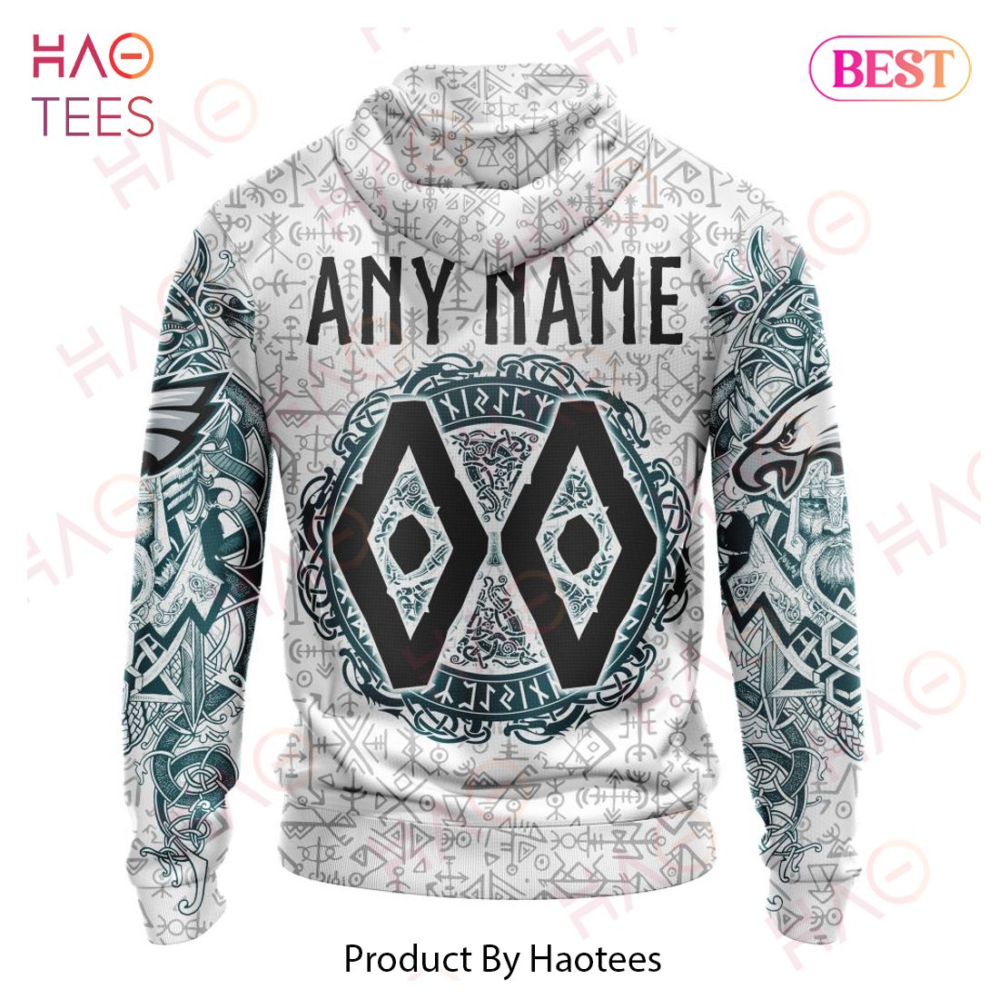 NFL Philadelphia Eagles Norse Viking Symbols 3D Hoodie NFL Philadelphia Eagles Norse Viking Symbols 3D Hoodie