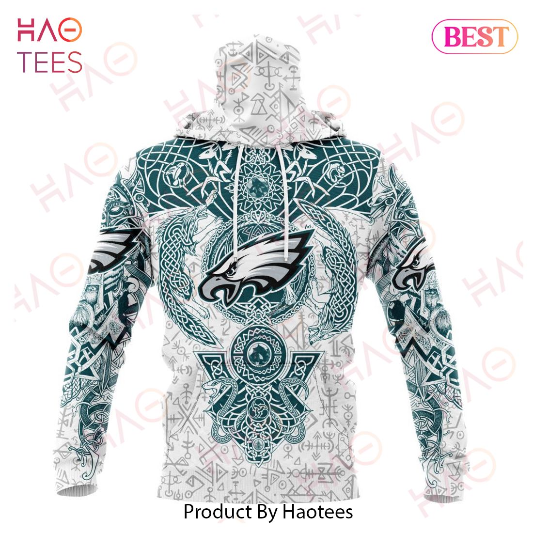 NFL Philadelphia Eagles Norse Viking Symbols 3D Hoodie NFL Philadelphia Eagles Norse Viking Symbols 3D Hoodie