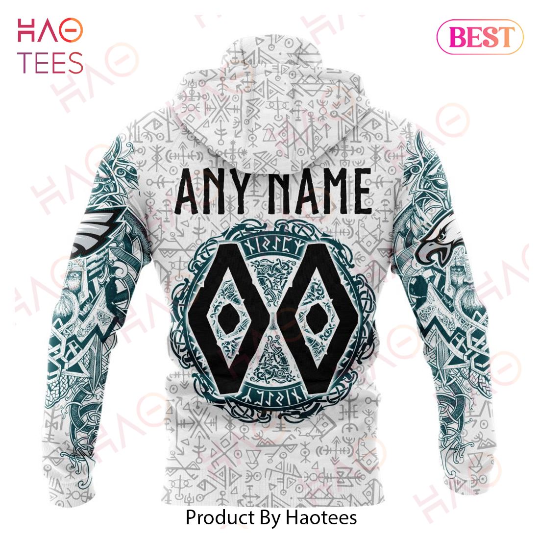 NFL Philadelphia Eagles Norse Viking Symbols 3D Hoodie NFL Philadelphia Eagles Norse Viking Symbols 3D Hoodie