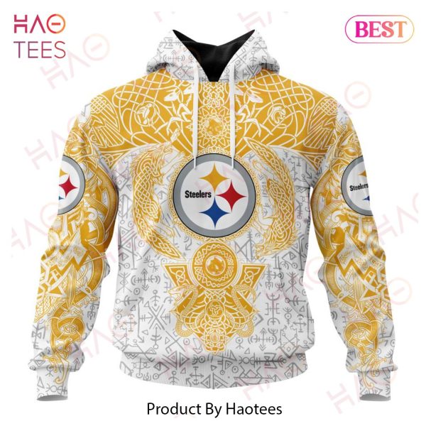 NFL Pittsburgh Steelers Norse Viking Symbols 3D Hoodie