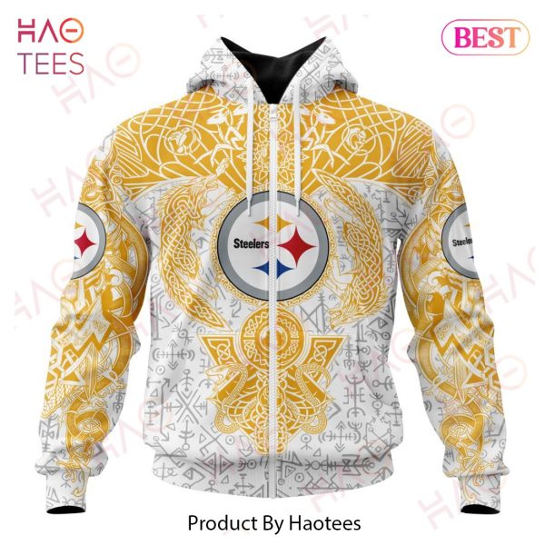 NFL Pittsburgh Steelers Norse Viking Symbols 3D Hoodie