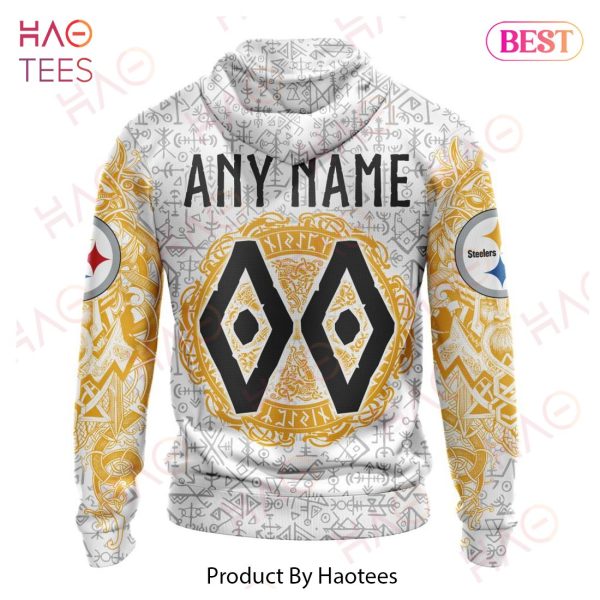 NFL Pittsburgh Steelers Norse Viking Symbols 3D Hoodie