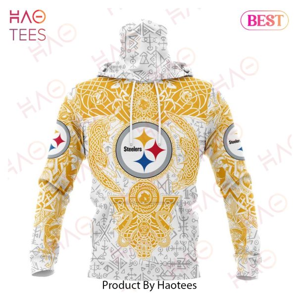NFL Pittsburgh Steelers Norse Viking Symbols 3D Hoodie