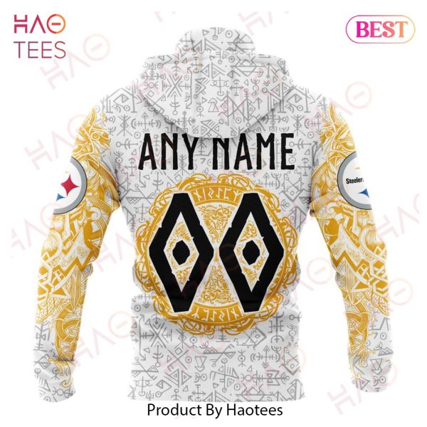 NFL Pittsburgh Steelers Norse Viking Symbols 3D Hoodie