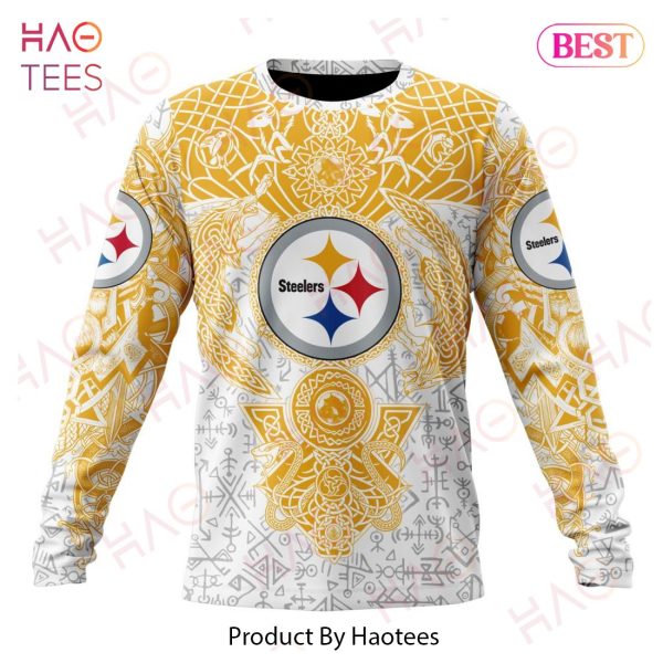 NFL Pittsburgh Steelers Norse Viking Symbols 3D Hoodie