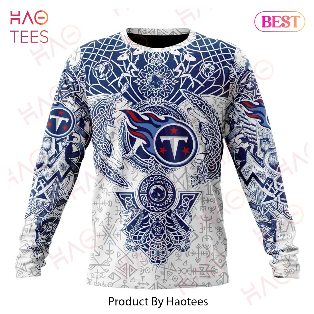NFL Tennessee Titans Norse Viking Symbols 3D Hoodie