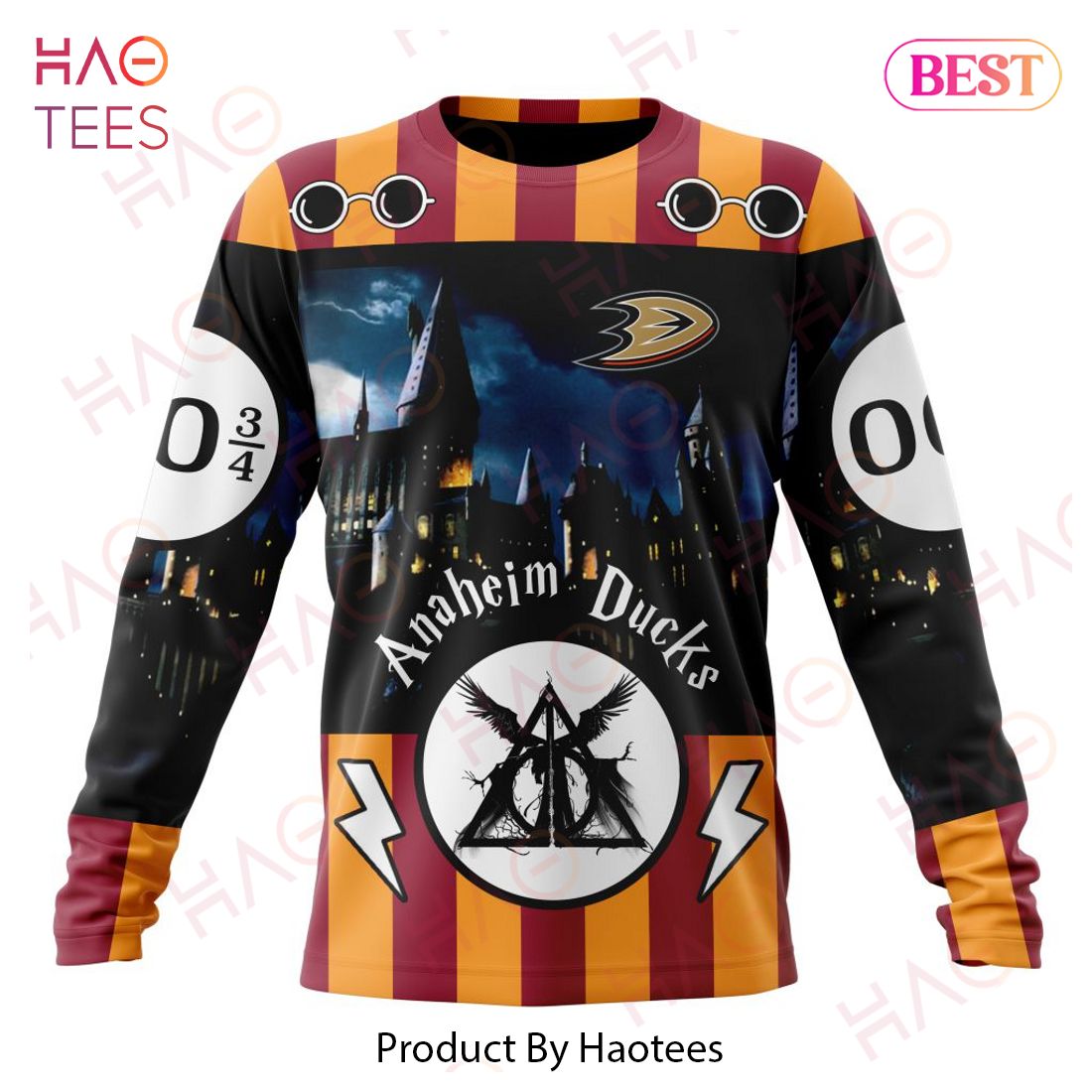 NHL Anaheim Ducks Special Design With Harry Potter Theme 3D Hoodie NHL Anaheim Ducks Special Design With Harry Potter Theme 3D Hoodie