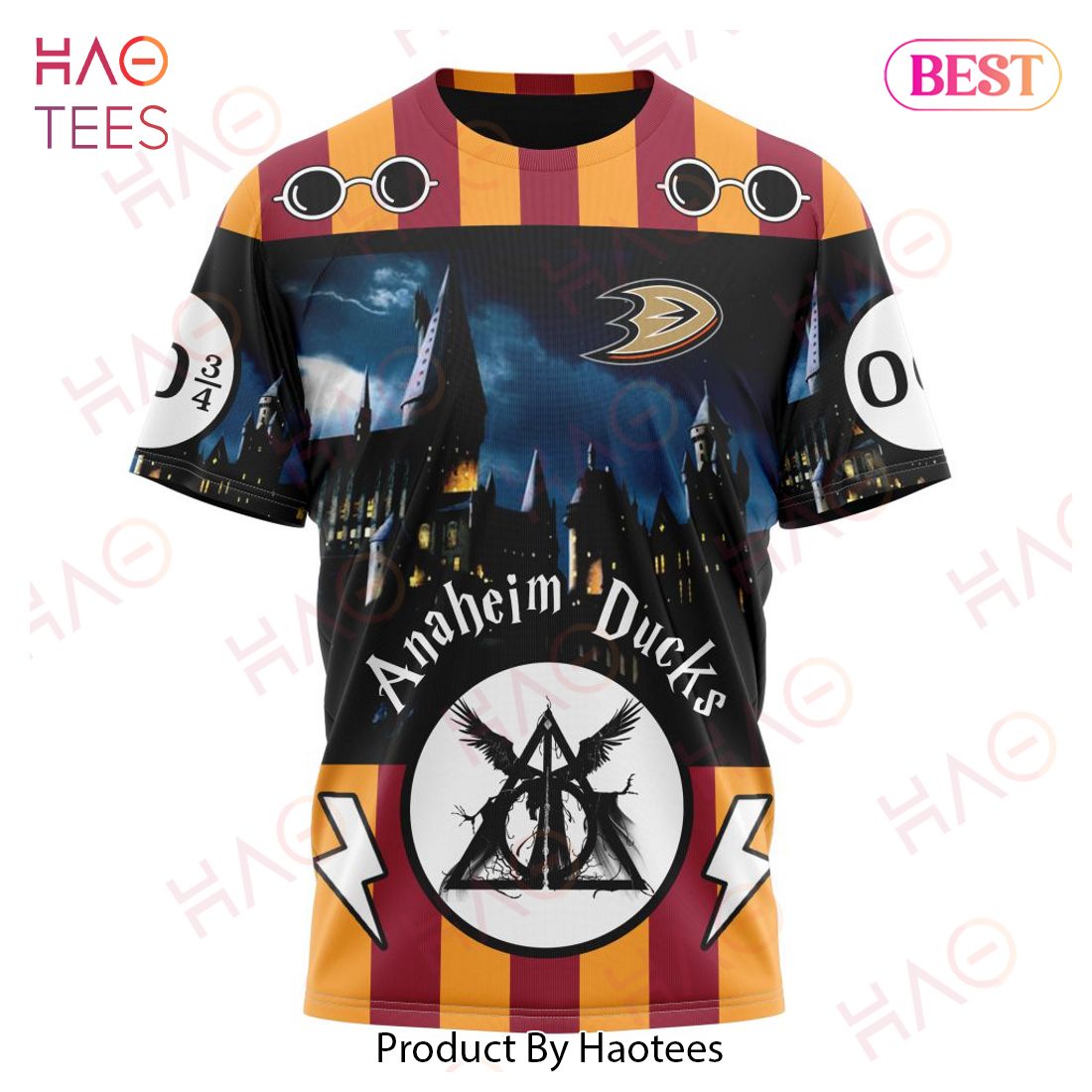NHL Anaheim Ducks Special Design With Harry Potter Theme 3D Hoodie NHL Anaheim Ducks Special Design With Harry Potter Theme 3D Hoodie