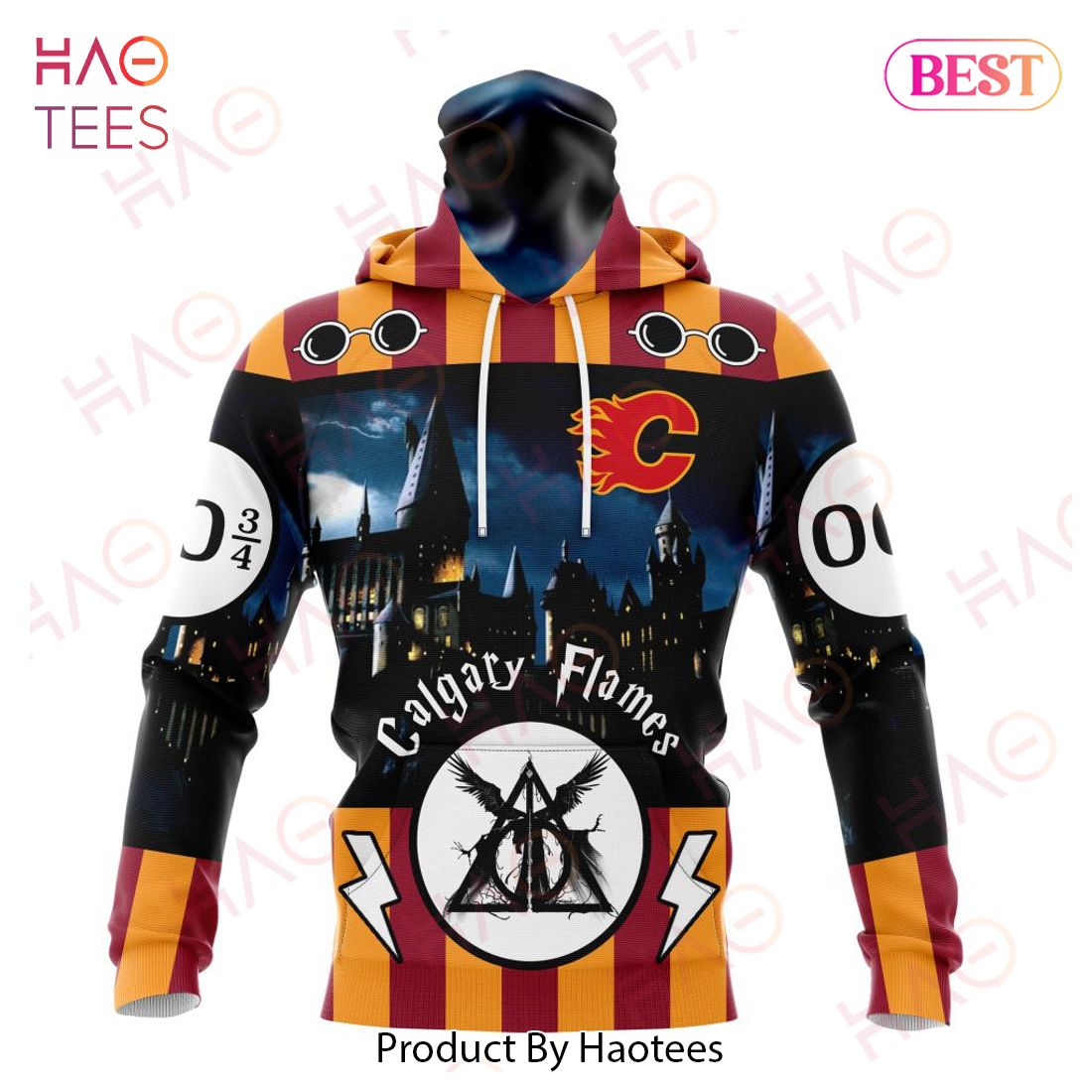 NHL Calgary Flames Special Design With Harry Potter Theme 3D Hoodie
