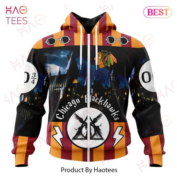 NHL Chicago Blackhawks Special Design With Harry Potter Theme 3D Hoodie