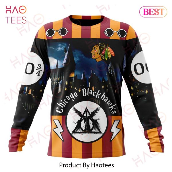 NHL Chicago Blackhawks Special Design With Harry Potter Theme 3D Hoodie