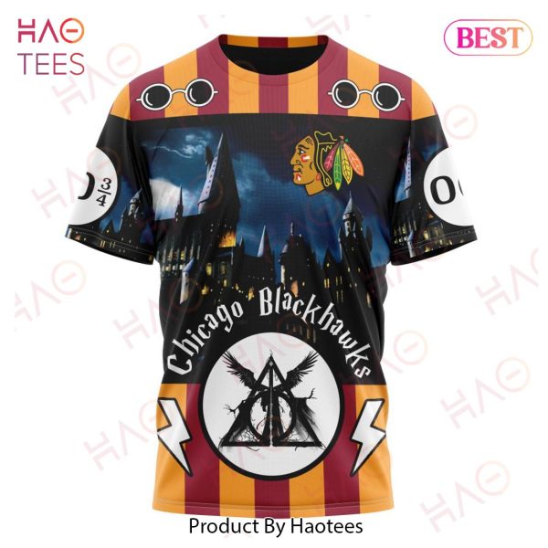 NHL Chicago Blackhawks Special Design With Harry Potter Theme 3D Hoodie