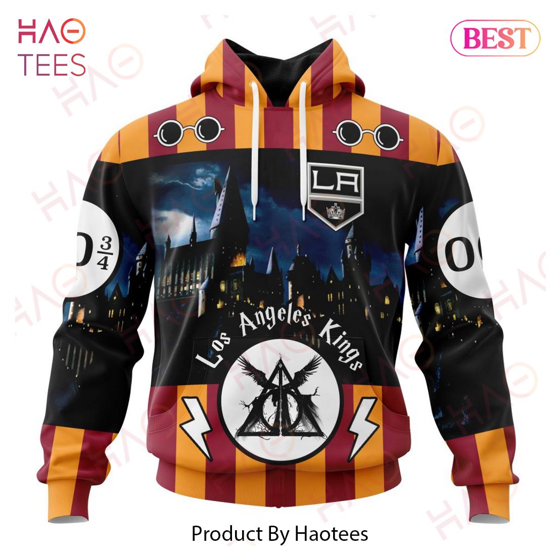 NHL Los Angeles Kings Special Design With Harry Potter Theme 3D Hoodie