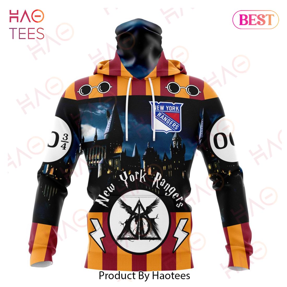 NHL New York Rangers Special Design With Harry Potter Theme 3D Hoodie NHL New York Rangers Special Design With Harry Potter Theme 3D Hoodie