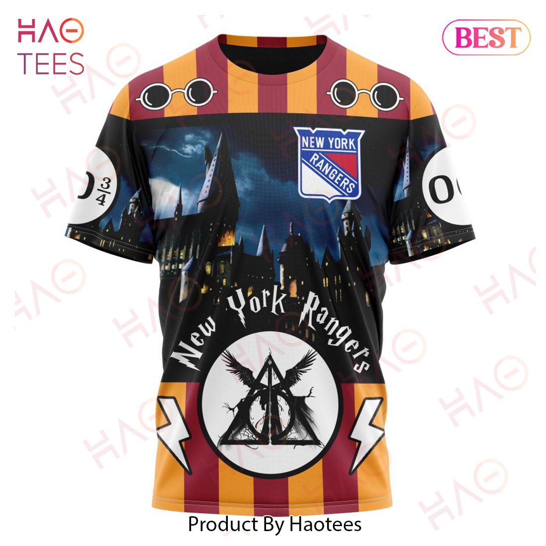 NHL New York Rangers Special Design With Harry Potter Theme 3D Hoodie NHL New York Rangers Special Design With Harry Potter Theme 3D Hoodie