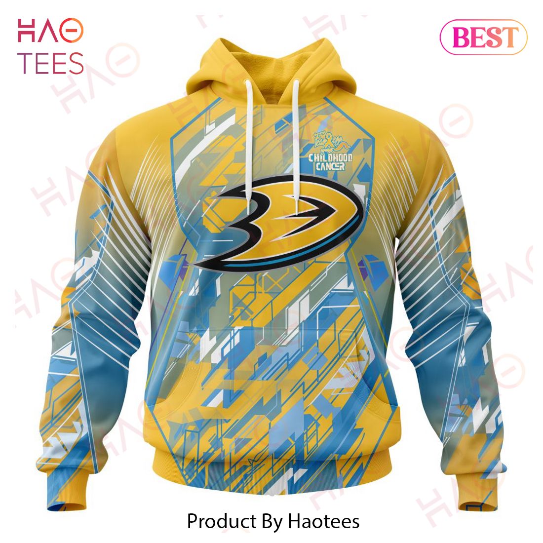 NHL Anaheim Ducks Specialized Design Fearless Against Childhood Cancers 3D Hoodie