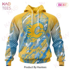 NHL Calgary Flames Specialized Design Fearless Against Childhood Cancers 3D Hoodie