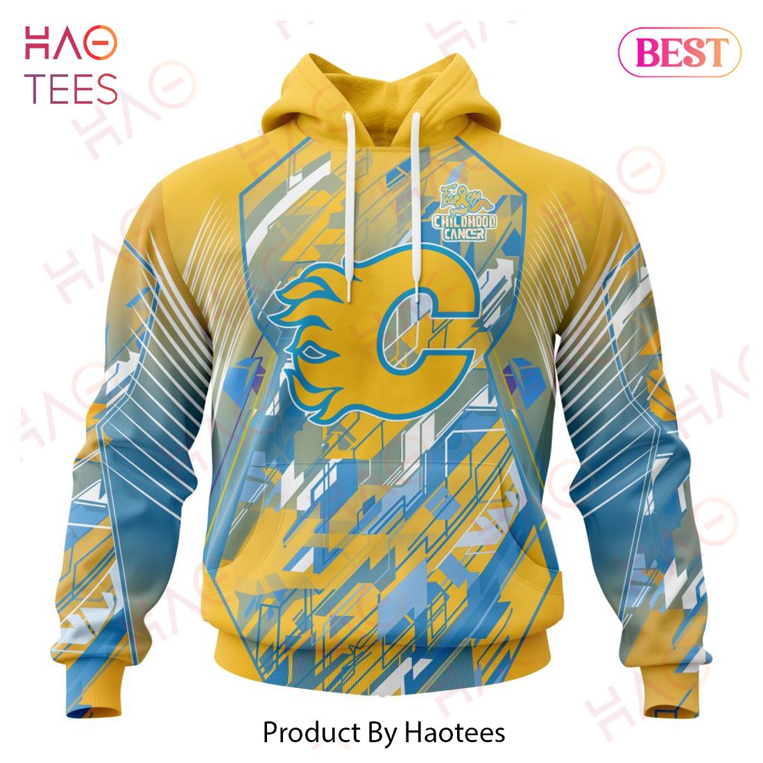 NHL Calgary Flames Specialized Design Fearless Against Childhood Cancers 3D Hoodie
