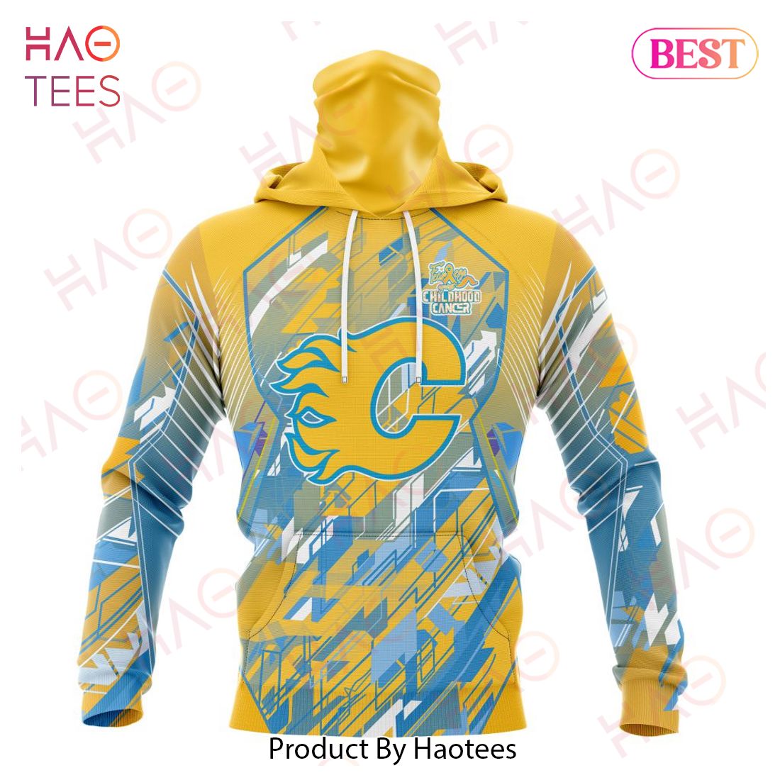 NHL Calgary Flames Specialized Design Fearless Against Childhood Cancers 3D Hoodie NHL Calgary Flames Specialized Design Fearless Against Childhood Cancers 3D Hoodie