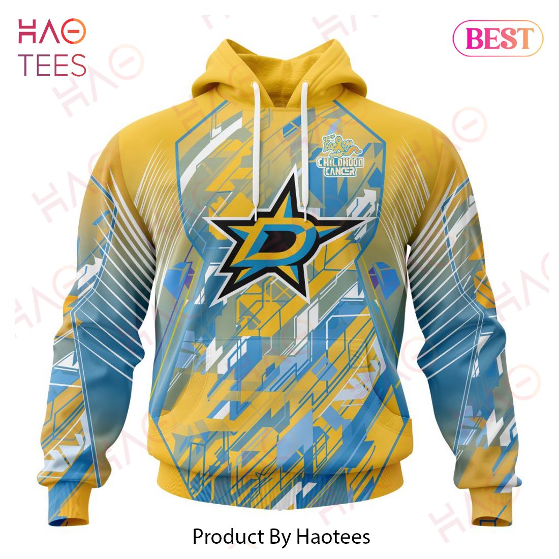 NHL Dallas Stars Specialized Design Fearless Against Childhood Cancers 3D Hoodie