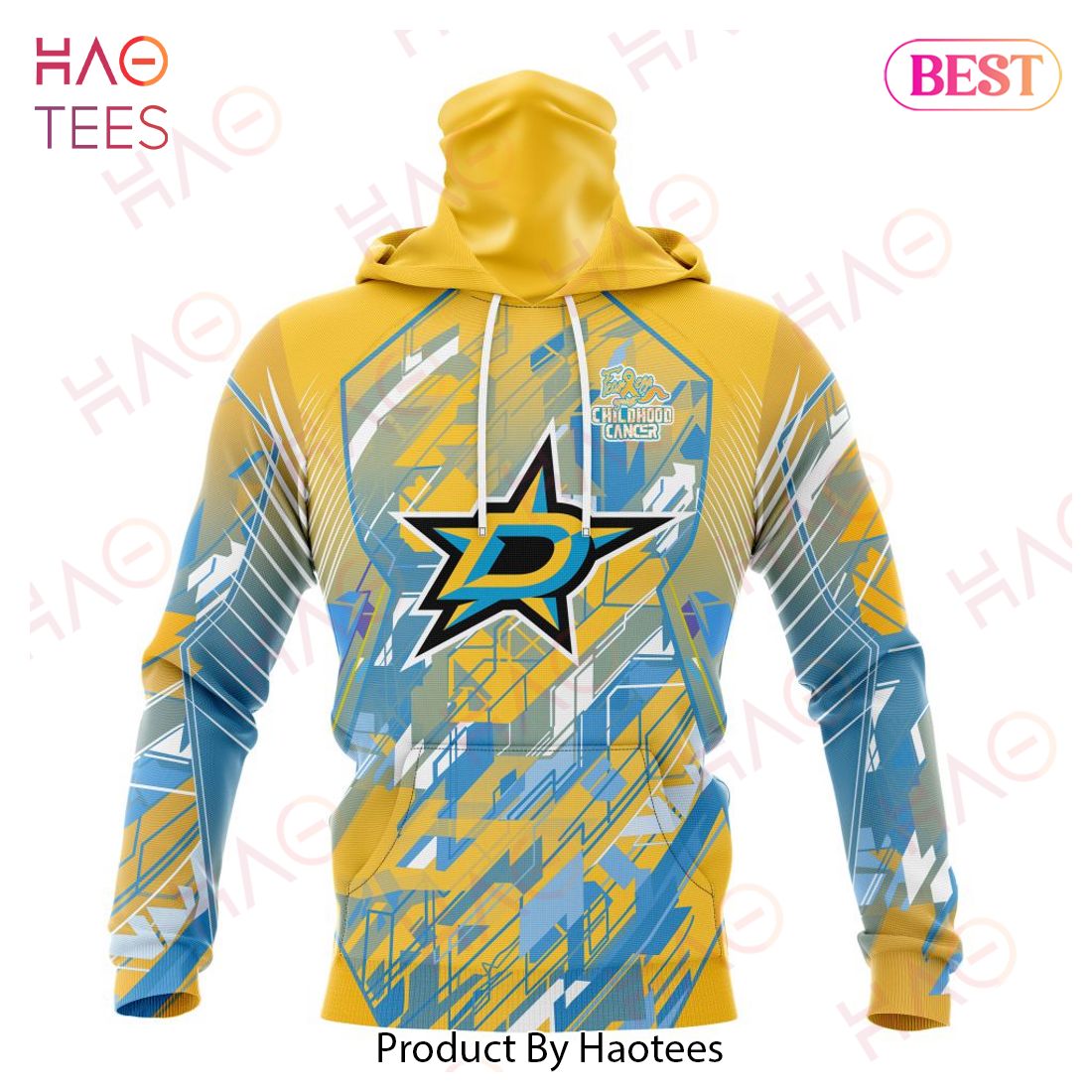 NHL Dallas Stars Specialized Design Fearless Against Childhood Cancers 3D Hoodie NHL Dallas Stars Specialized Design Fearless Against Childhood Cancers 3D Hoodie