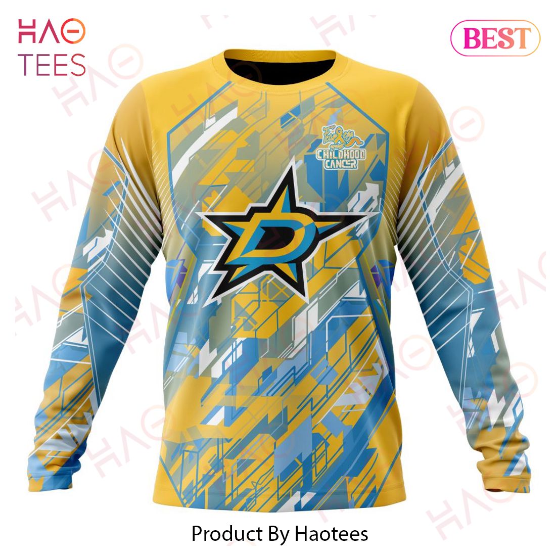NHL Dallas Stars Specialized Design Fearless Against Childhood Cancers 3D Hoodie NHL Dallas Stars Specialized Design Fearless Against Childhood Cancers 3D Hoodie