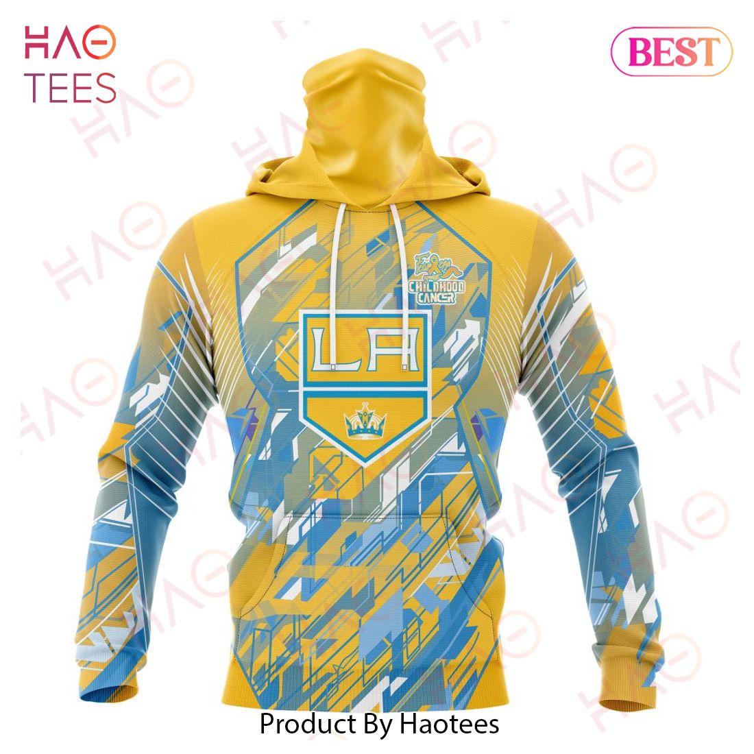 NHL Los Angeles Kings Specialized Design Fearless Against Childhood Cancers 3D Hoodie NHL Los Angeles Kings Specialized Design Fearless Against Childhood Cancers 3D Hoodie