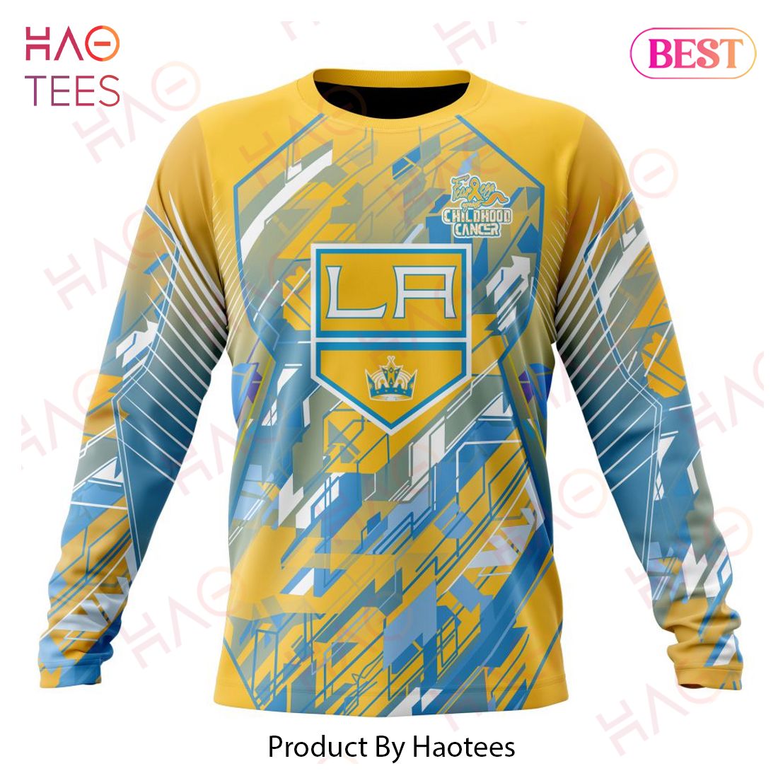 NHL Los Angeles Kings Specialized Design Fearless Against Childhood Cancers 3D Hoodie NHL Los Angeles Kings Specialized Design Fearless Against Childhood Cancers 3D Hoodie