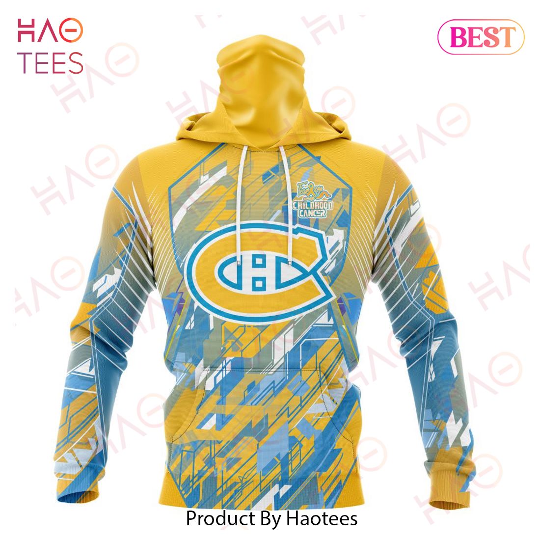 NHL Montreal Canadiens Specialized Design Fearless Against Childhood Cancers 3D Hoodie NHL Montreal Canadiens Specialized Design Fearless Against Childhood Cancers 3D Hoodie