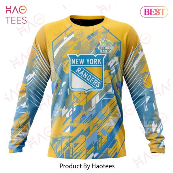 NHL New York Rangers Specialized Design Fearless Against Childhood Cancers 3D Hoodie