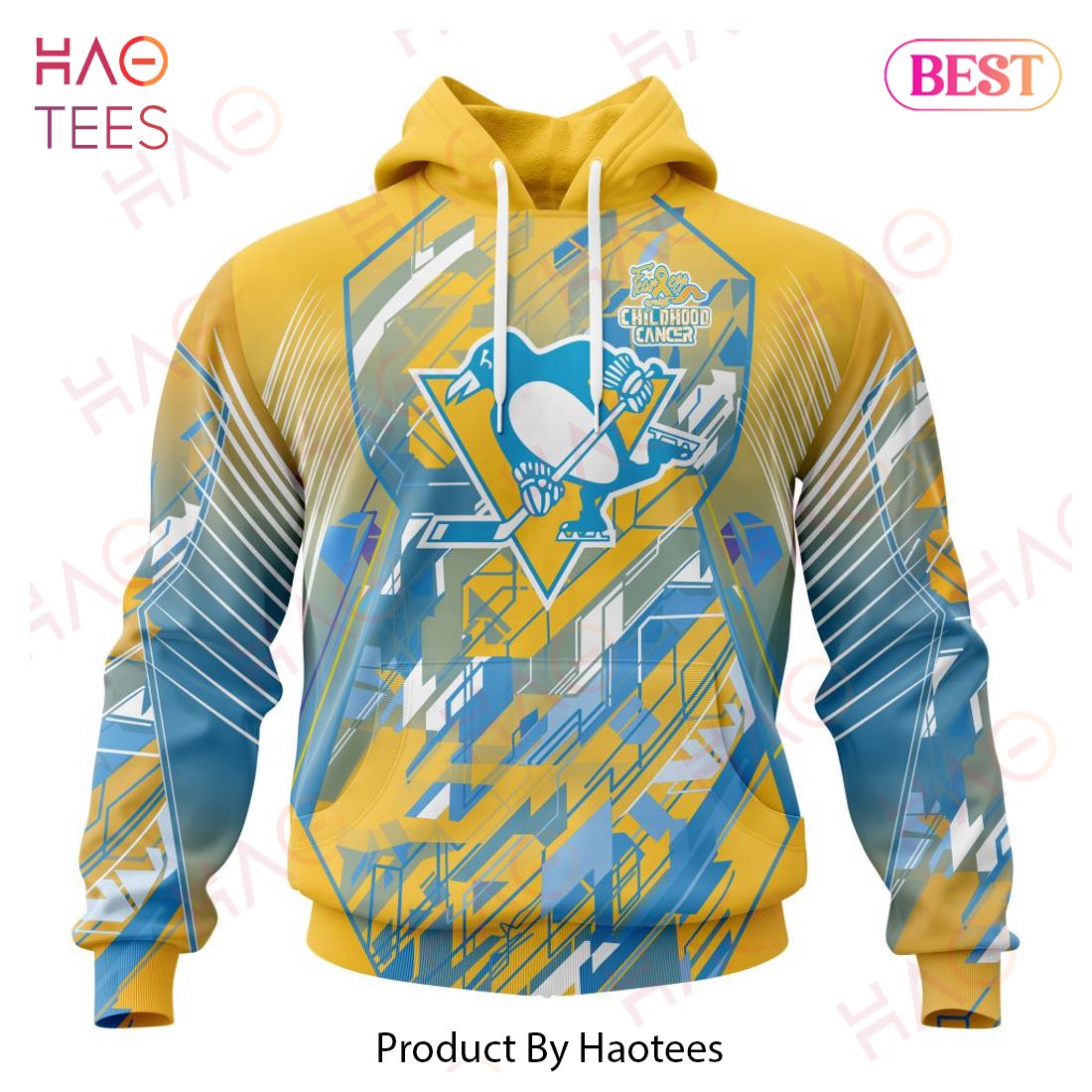 NHL Pittsburgh Penguins Specialized Design Fearless Against Childhood Cancers 3D Hoodie