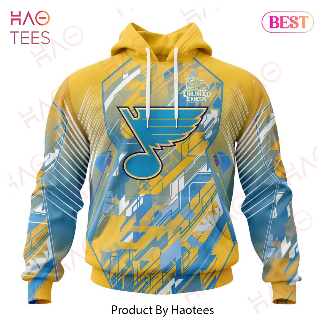 NHL St. Louis Blues Specialized Design Fearless Against Childhood Cancers 3D Hoodie