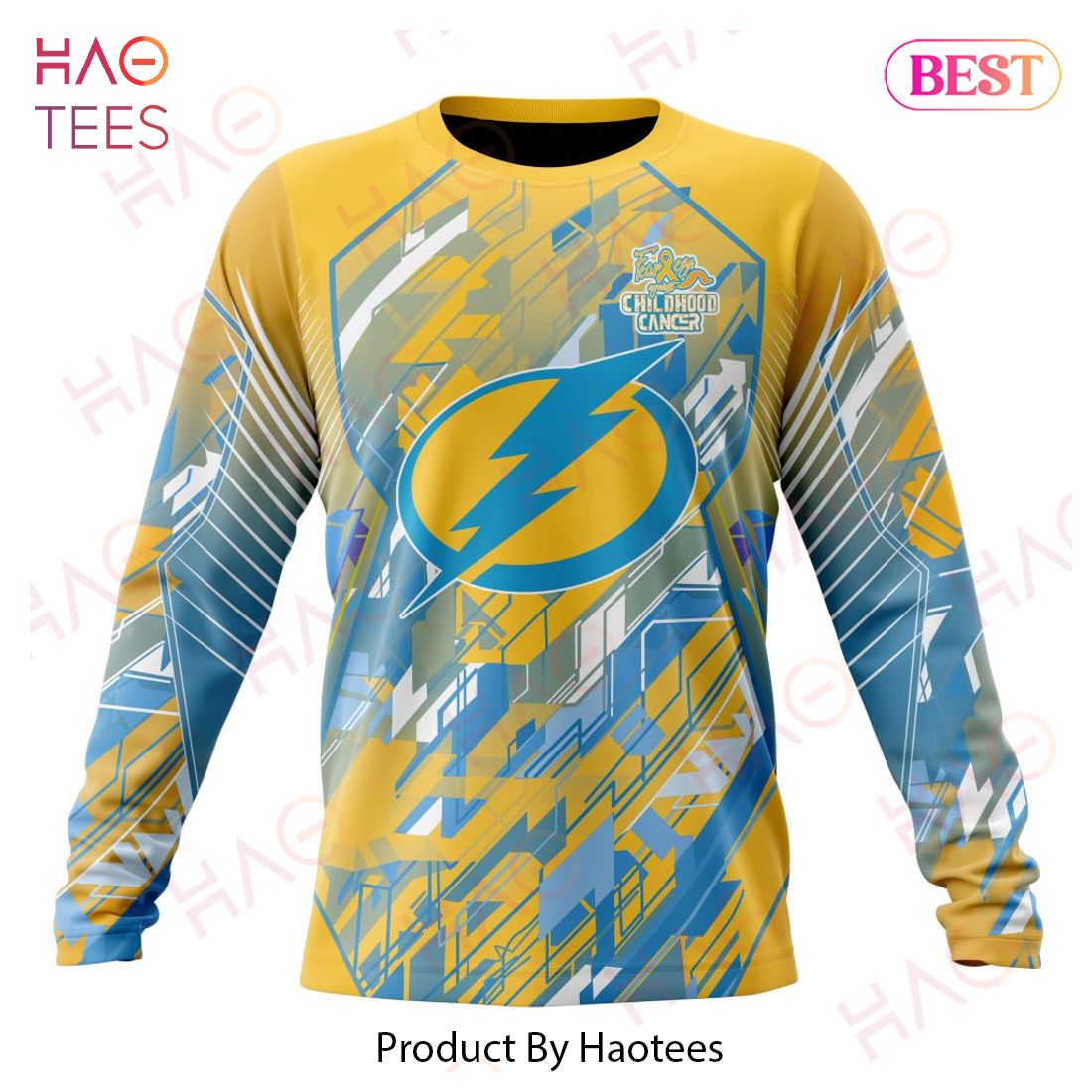 NHL Tampa Bay Lightning Specialized Design Fearless Against Childhood Cancers 3D Hoodie NHL Tampa Bay Lightning Specialized Design Fearless Against Childhood Cancers 3D Hoodie