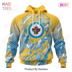 NHL Winnipeg Jets Specialized Design Fearless Against Childhood Cancers 3D Hoodie