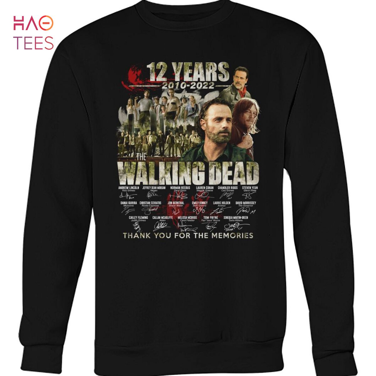 12 Years 2010-2022 The Walking Dead Shirt