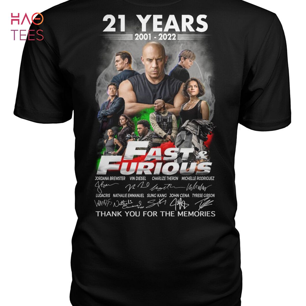 21 Years 2001-2022 Fast & Furious Shirt